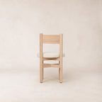 Chaise de salle à manger - Bouclé naturel et chêne blanc