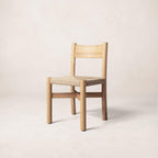 Chaise de salle à manger - Assise en jute tressée, Chêne blanc chaud