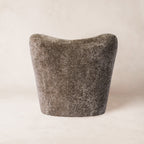 Fauteuil Lounge - Peau de mouton de Nouvelle-Zélande taupe