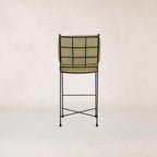 Tabouret de bar d'extérieur - Piètement en fer noir