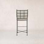 Tabouret de bar d'extérieur - Piètement en fer noir