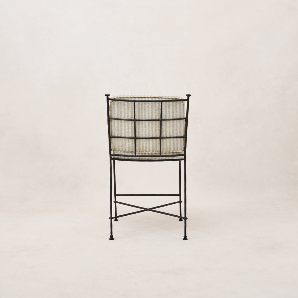 Tabouret de comptoir extérieur – Structure en fer noir