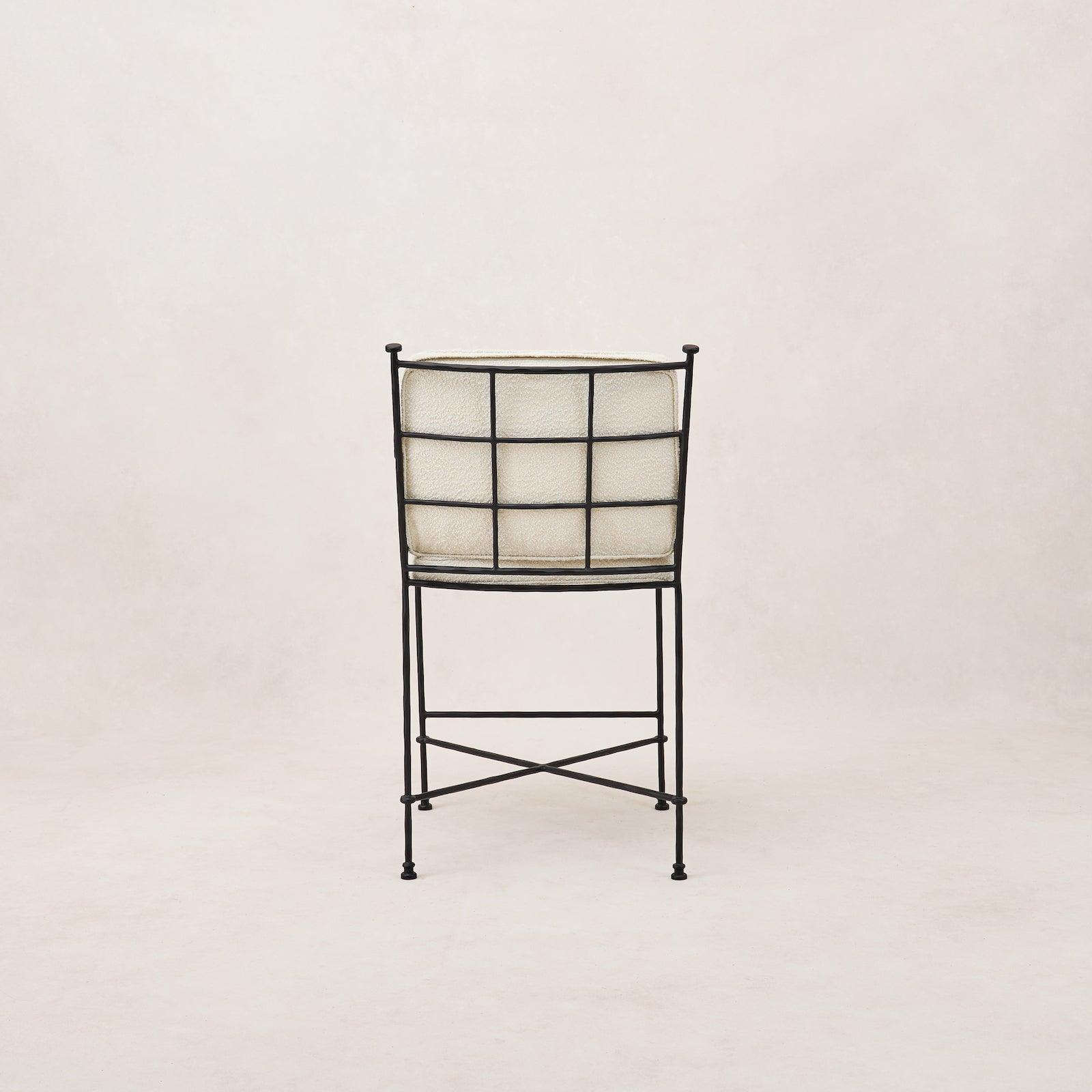 Tabouret de comptoir extérieur – Structure en fer noir