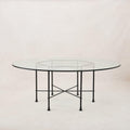 Table de salle à manger en chêne massif - Finition charbon de bois