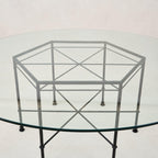 Table de salle à manger en chêne massif - Finition charbon de bois