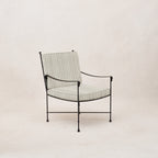 Chaise de salle à manger/salon d'extérieur – Structure en fer noir