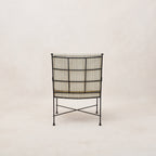 Chaise de salle à manger/salon d'extérieur – Structure en fer noir