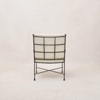 Chaise de salle à manger/salon d'extérieur – Structure en fer noir