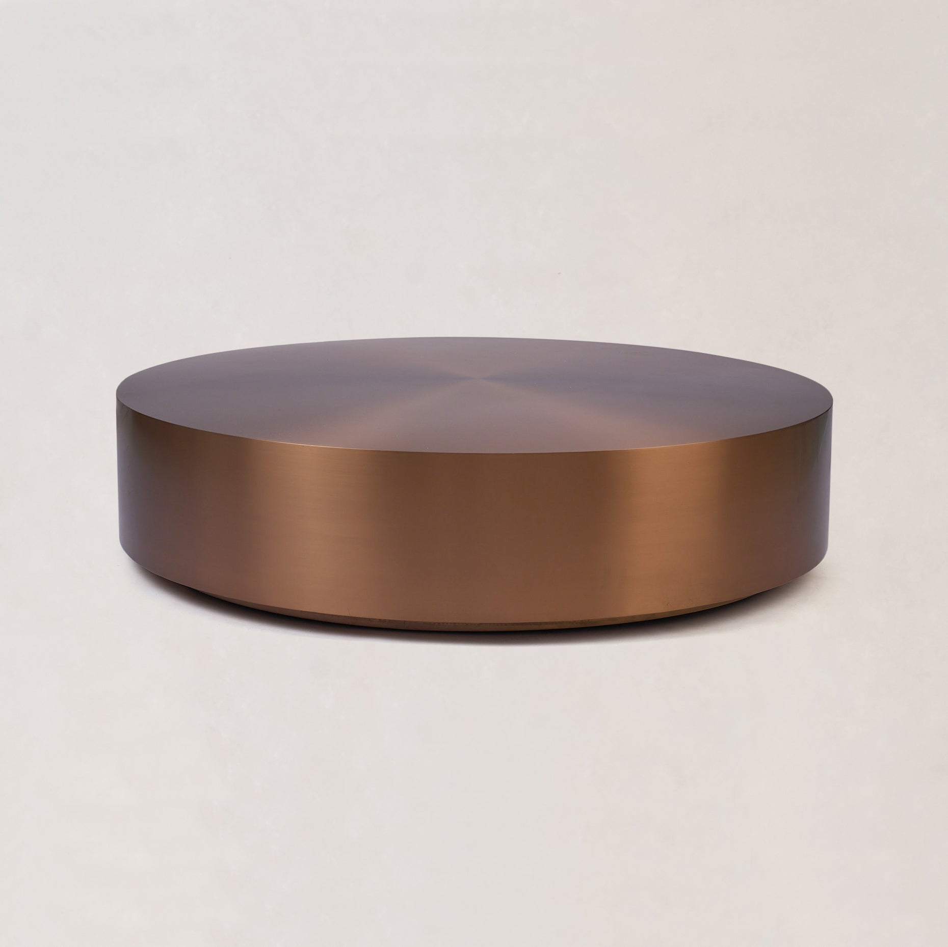 Table basse - Acier inoxydable avec finition cuivre brossé