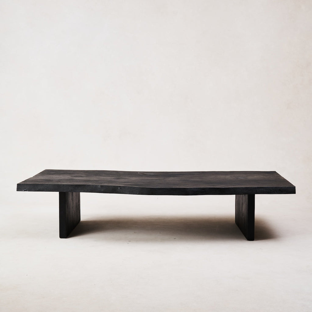 Table basse en bois brûlé - Bois massif de Samoa