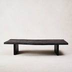 Table basse en bois brûlé - Bois massif de Samoa