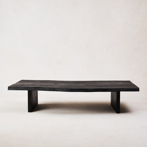 Table basse en bois brûlé - Bois massif de Samoa