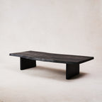 Table basse en bois brûlé - Bois massif de Samoa