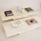 Table basse en marbre - Design bas, Pierre italienne et turque