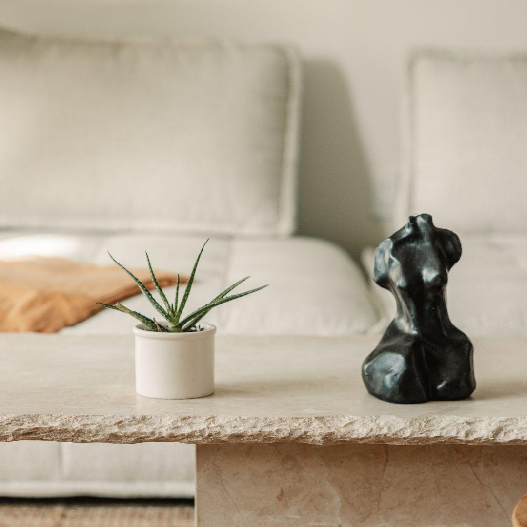 Table basse en marbre - Design bas, Pierre italienne et turque