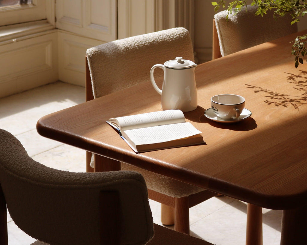 Table à manger rectangulaire – Fini chêne clair