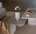Table basse en marbre - Design bas, Pierre italienne et turque