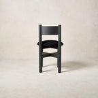 Chaise de salle à manger - Boucle noire et chêne blanc