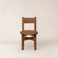 Chaise de salle à manger - Bois massif, finition moka