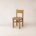 Chaise de salle à manger - Bois massif, finition chêne chaleureux