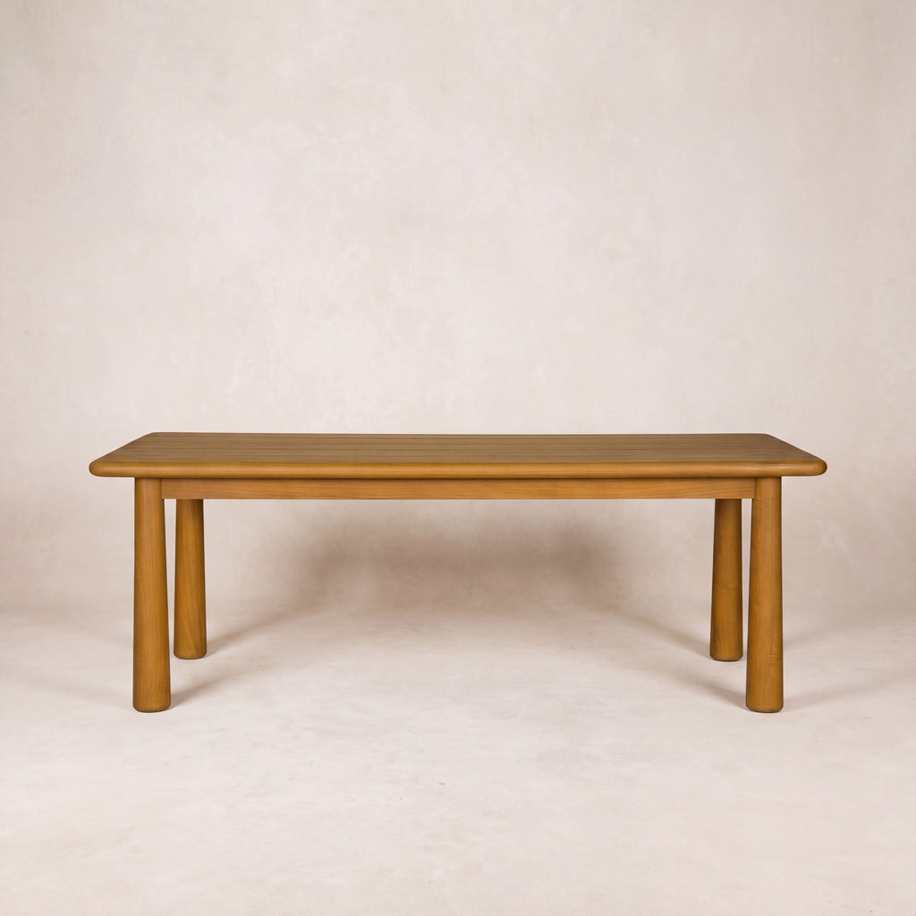 Table de bar d'extérieur - Structure en fer blanc, plateau en verre