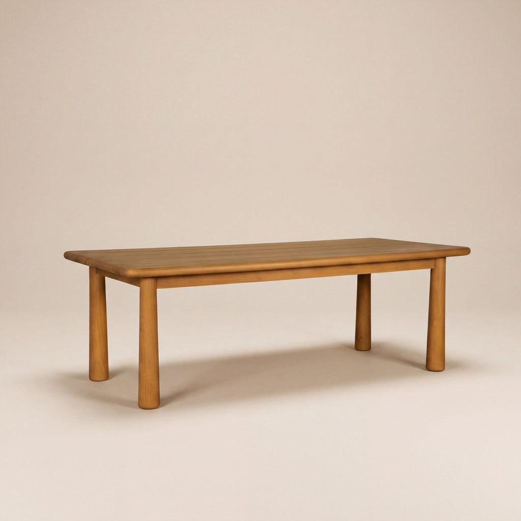 Table de bar d'extérieur - Structure en fer blanc, plateau en verre