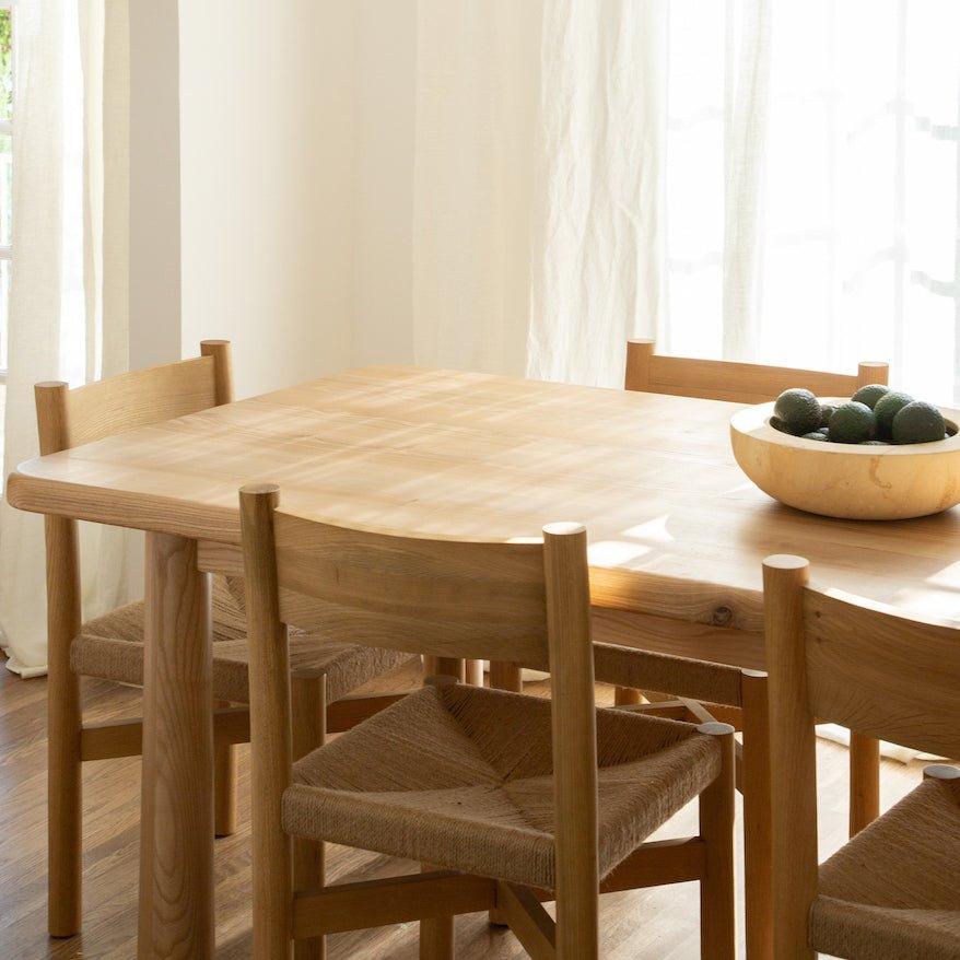 Table à manger rectangulaire - Bois massif naturel