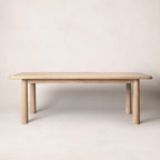 Table à manger rectangulaire - Bois massif naturel