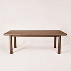 Table de salle à manger rectangulaire - Finition Moka