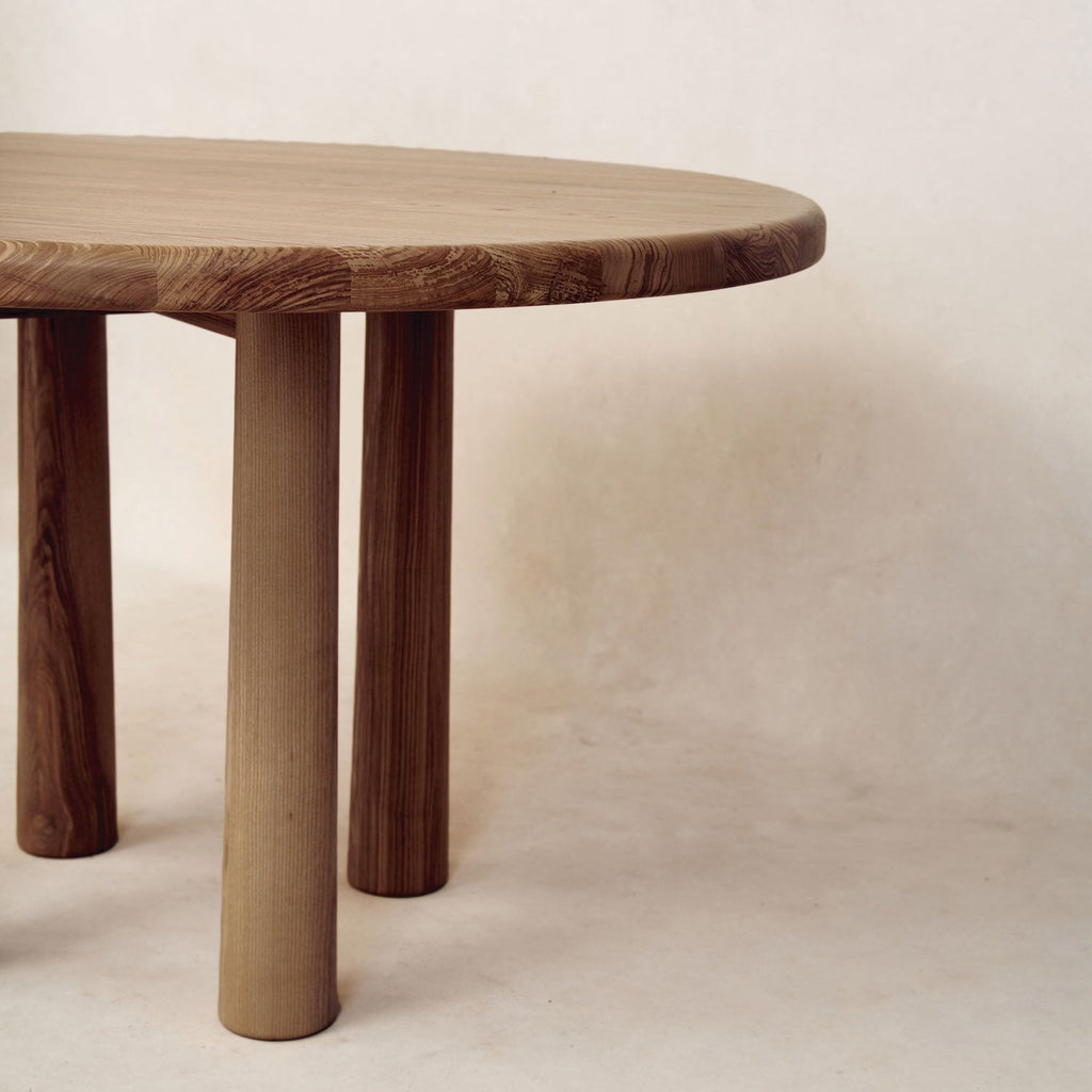 Table à manger ronde – finition moka
