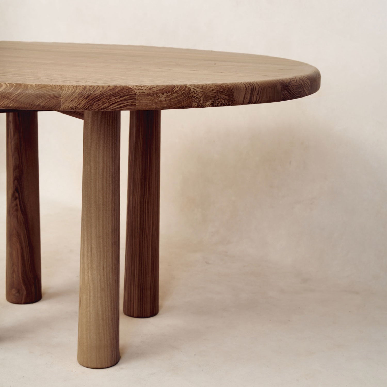 Table à manger ronde – finition moka