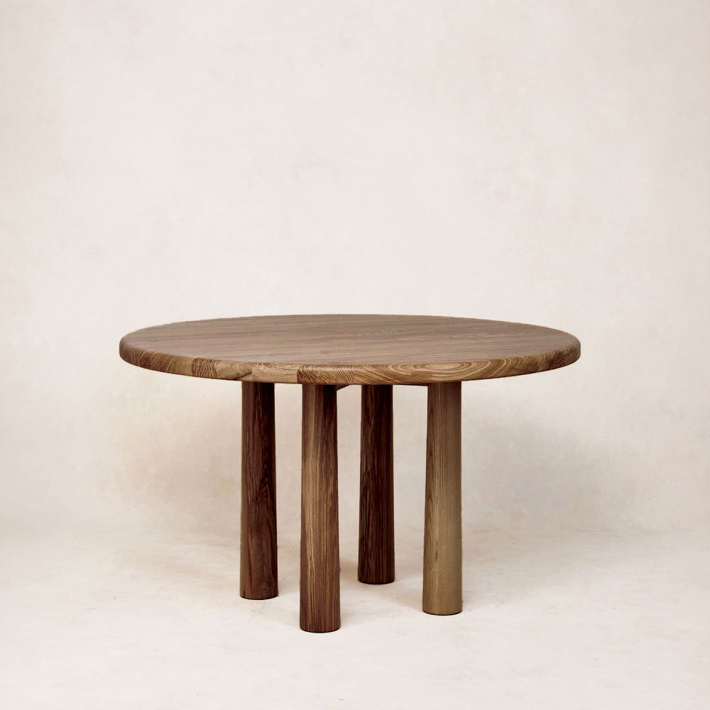 Table à manger ronde – finition moka