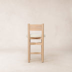 Tabouret de comptoir - Boucle blanc et bois de frêne naturel